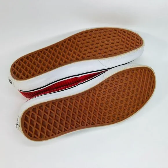 Vans Authentic Corduroy Rumba Red Skate Shoes, Size 7 US, Mens, Good Condition - Picture 5 of 13